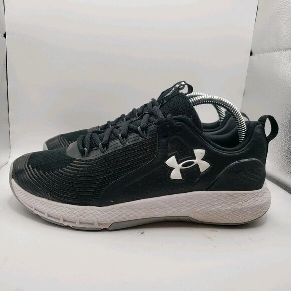 Under Armour Charged Commit 3 4E Wide Black White 8 41 EUC - Picture 8 of 8